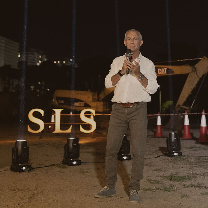 GP en el «ground breaking» de SLS Punta del Este 